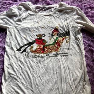 Christmas white t shirt !